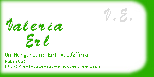 valeria erl business card